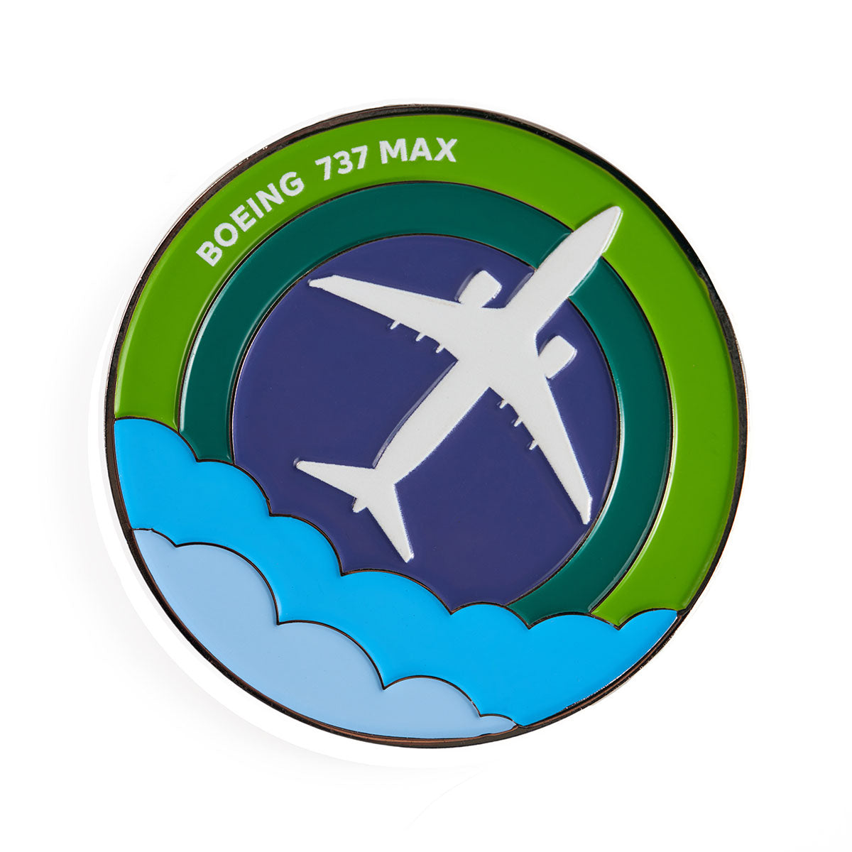 Boeing 737 MAX enamel Skyward design on front
